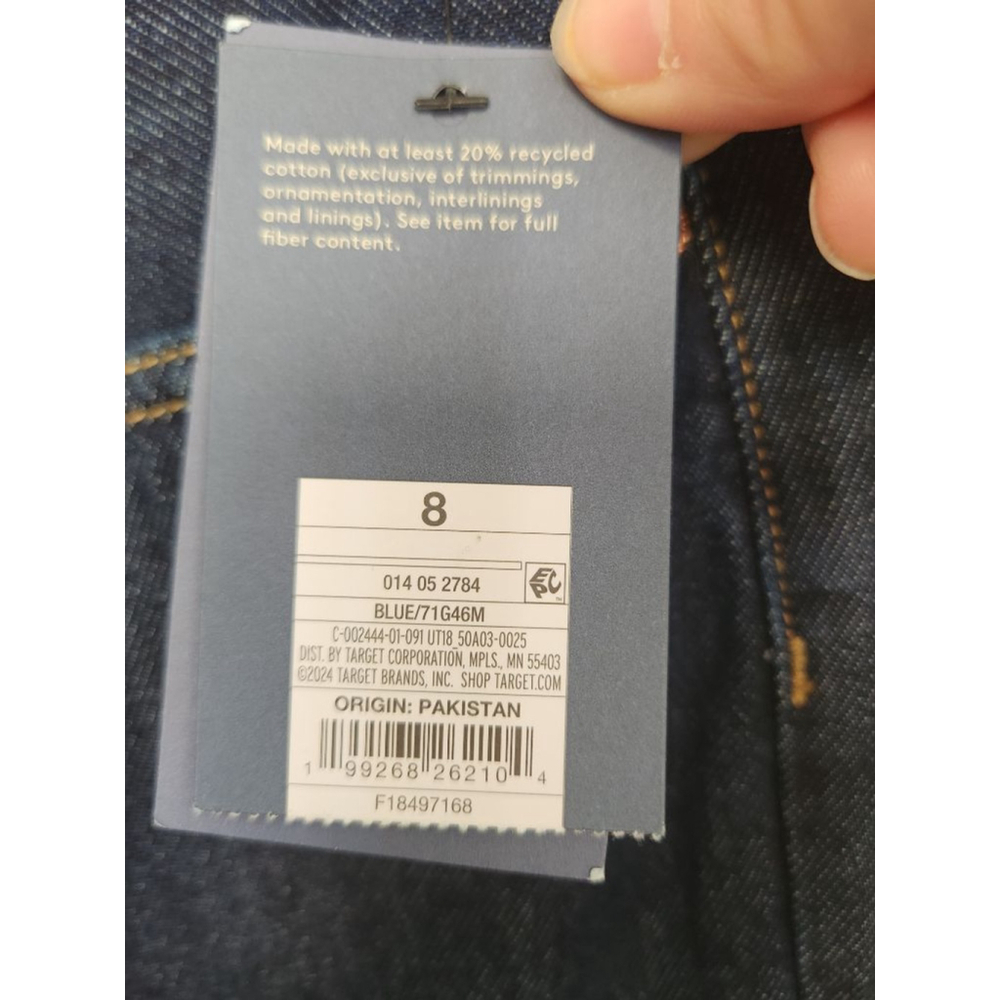 Universal Thread 90s Baggy Mid-Rise Straight Leg Jeans Blue Size 8 - Picture 3 of 10